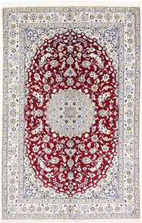 Alfombra Persa - Nain - Real - 240 x 158 cm - rojo