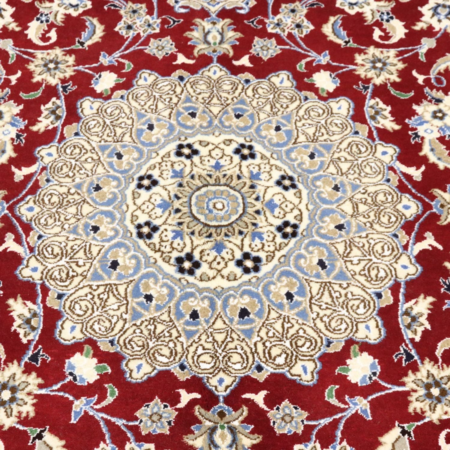 Alfombra Persa - Nain - Real - 240 x 158 cm - rojo