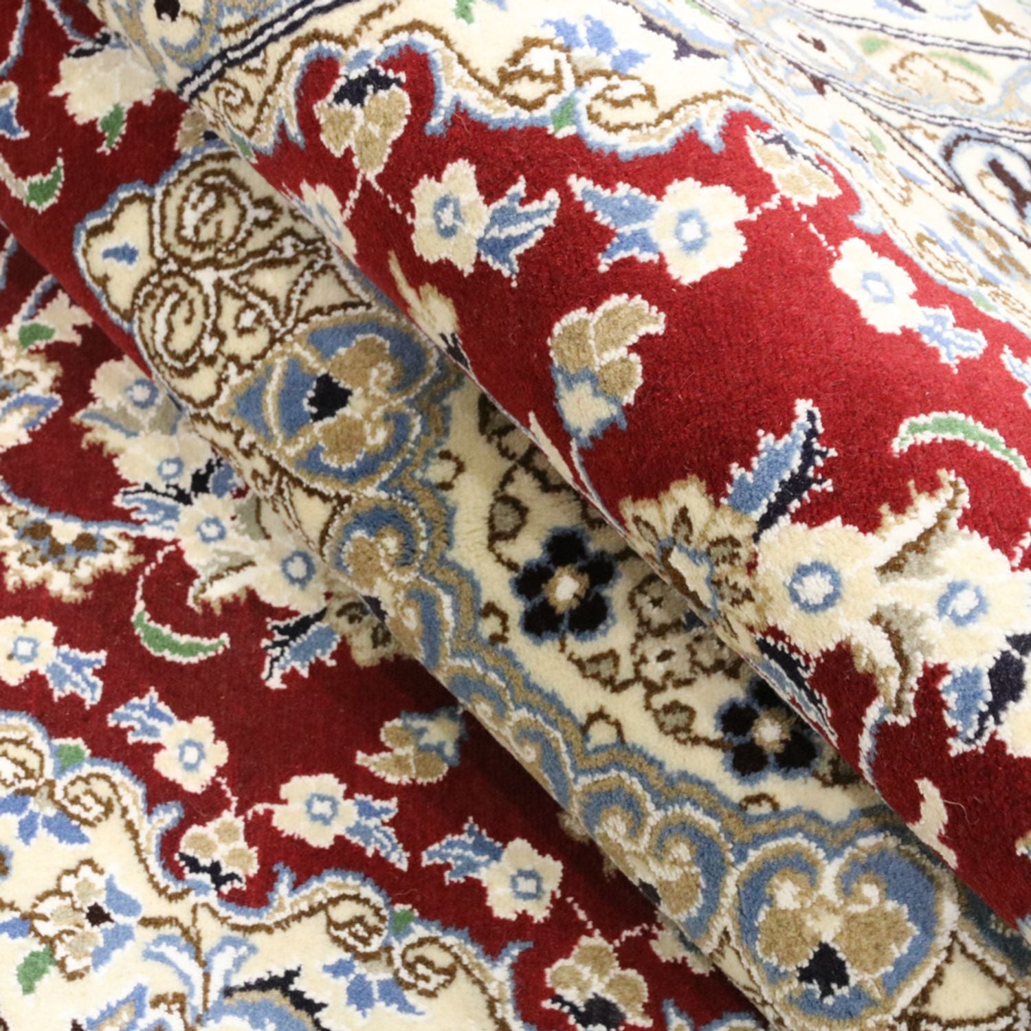 Alfombra Persa - Nain - Real - 240 x 158 cm - rojo