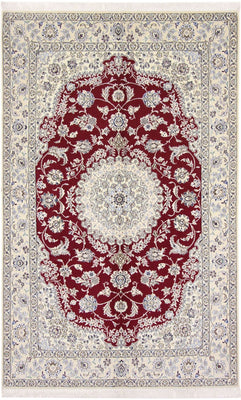 Alfombra Persa - Nain - Real - 255 x 160 cm - rojo