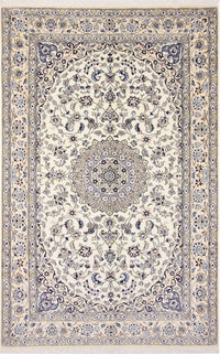 Alfombra Persa - Nain - Real - 246 x 158 cm - beige