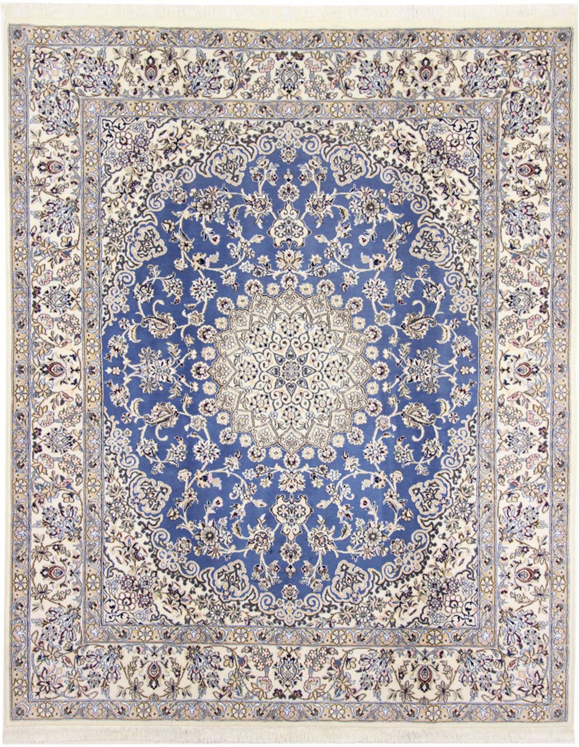 Alfombra Persa - Nain - Real - 250 x 200 cm - azul