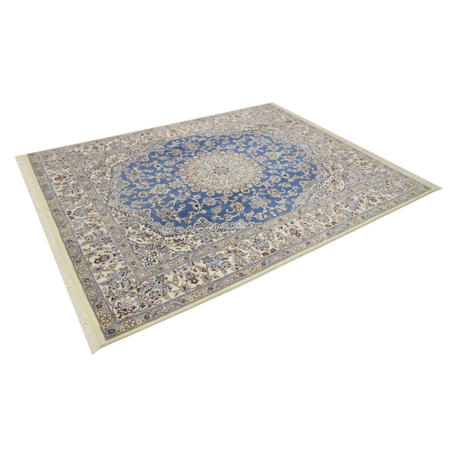 Alfombra Persa - Nain - Real - 250 x 200 cm - azul