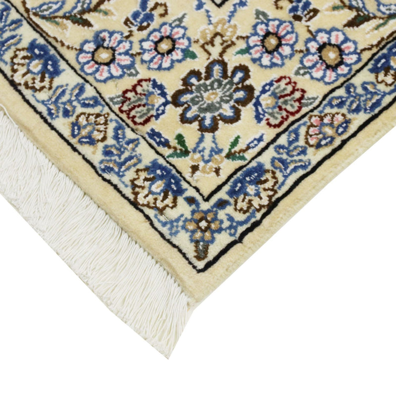 Alfombra Persa - Nain - Real - 202 x 132 cm - azul oscuro