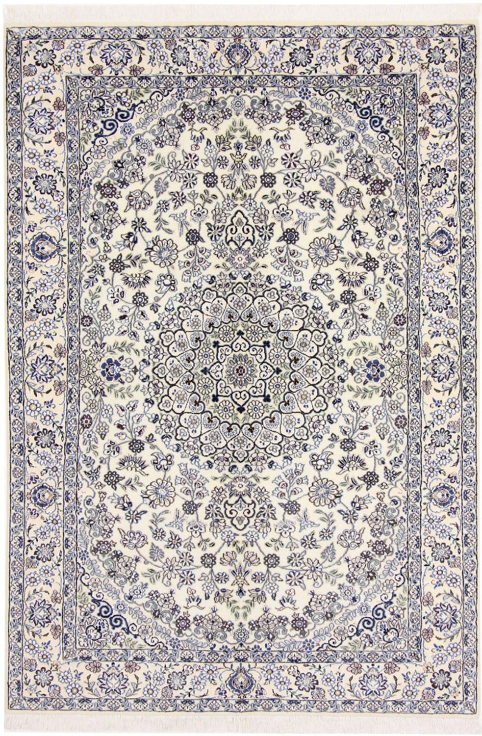 Alfombra Persa - Nain - Real - 205 x 141 cm - beige