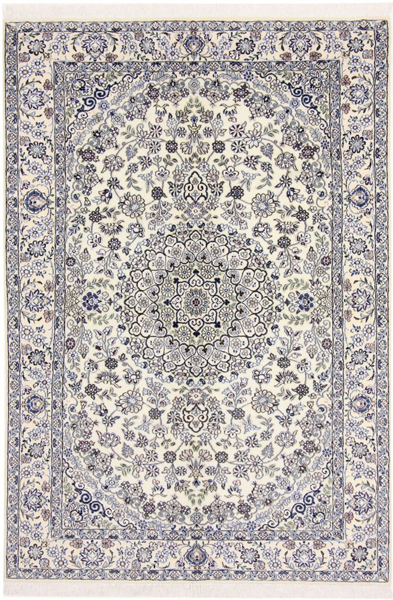 Alfombra Persa - Nain - Real - 205 x 141 cm - beige
