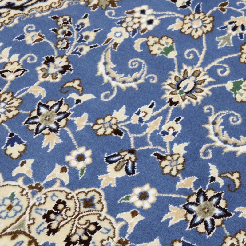 Alfombra Persa - Nain - Real - 136 x 90 cm - azul