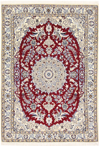 Alfombra Persa - Nain - Real - 142 x 95 cm - rojo