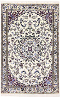 Alfombra Persa - Nain - Real - 150 x 96 cm - crema