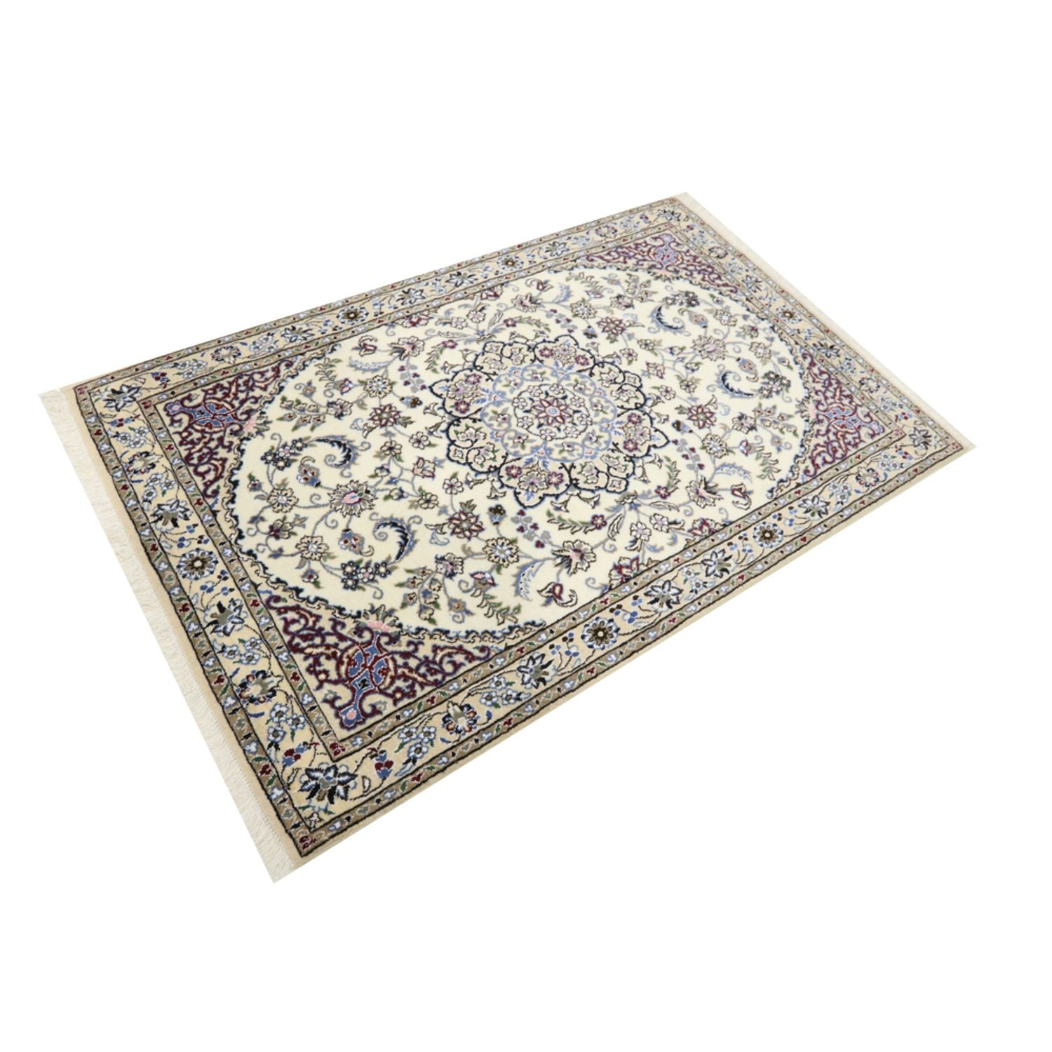 Alfombra Persa - Nain - Real - 150 x 96 cm - crema