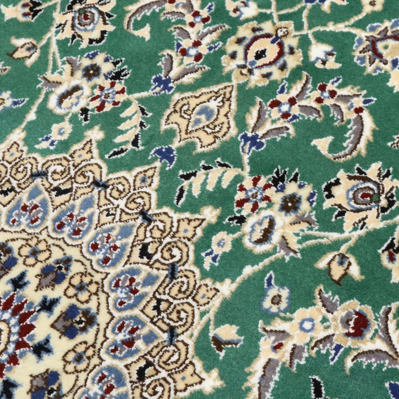 Alfombra Persa - Nain - Real - 139 x 89 cm - verde