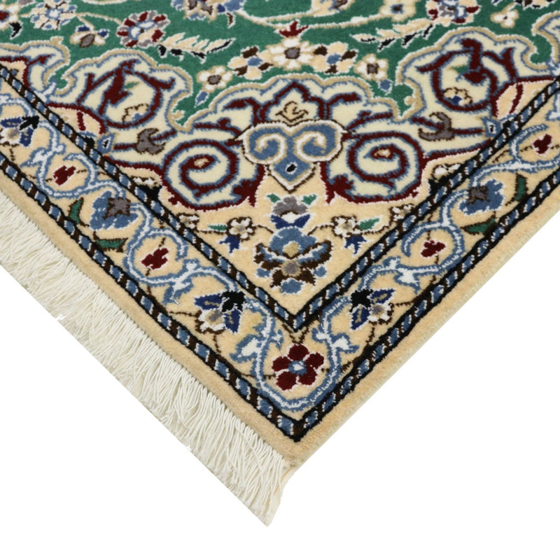 Alfombra Persa - Nain - Real - 139 x 89 cm - verde