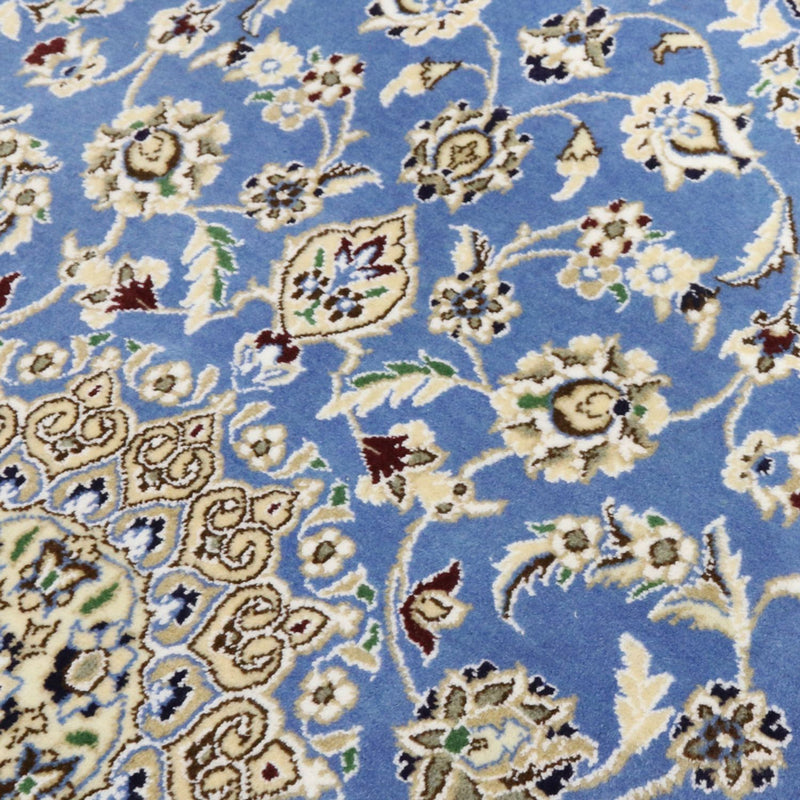 Alfombra Persa - Nain - Real - 135 x 91 cm - azul