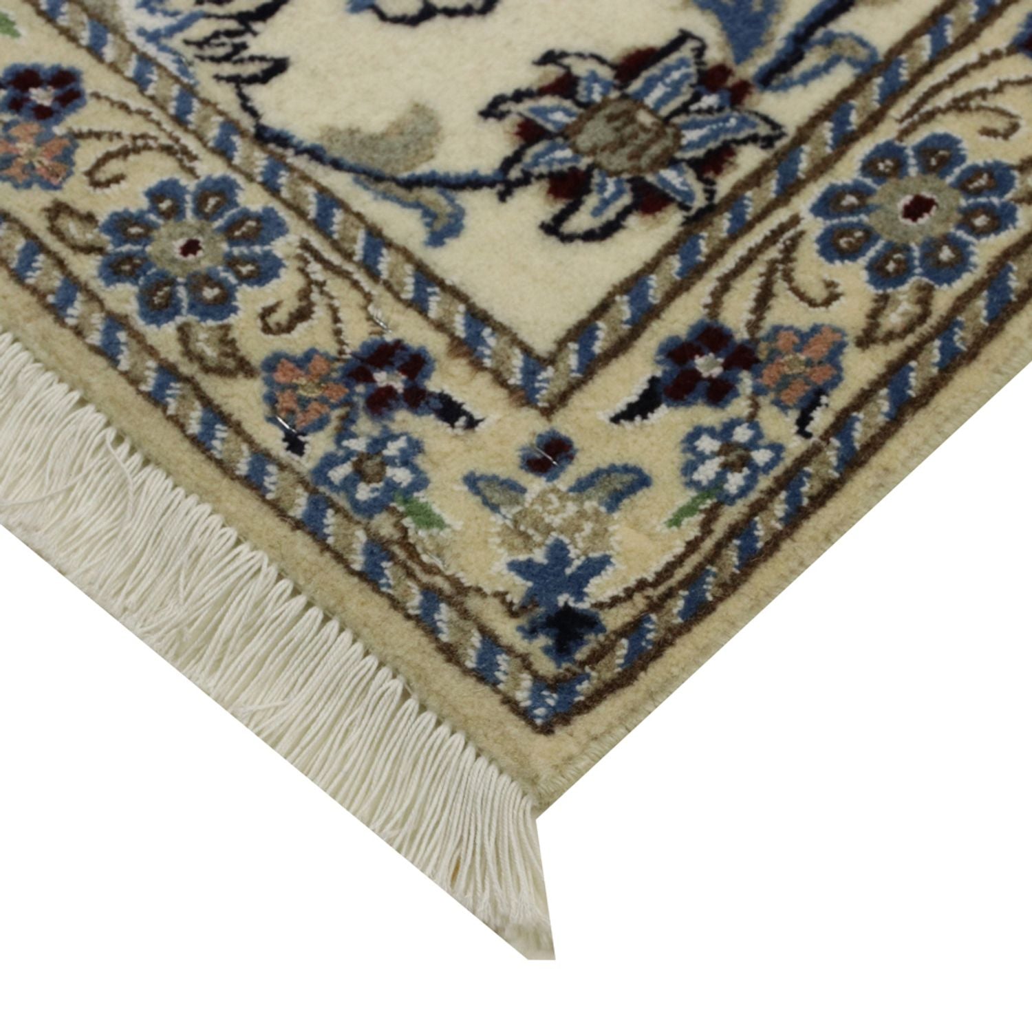Alfombra de pasillo Alfombra Persa - Nain - Real - 298 x 80 cm - beige