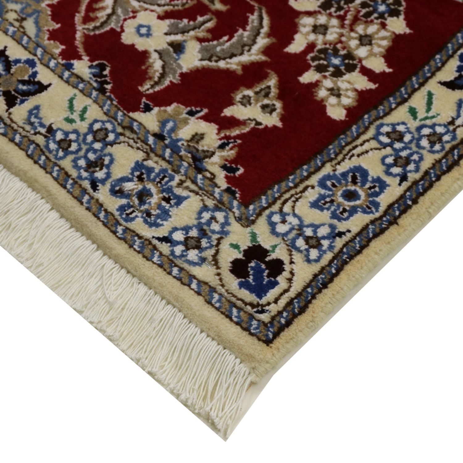 Alfombra de pasillo Alfombra Persa - Nain - Real - 203 x 81 cm - rojo