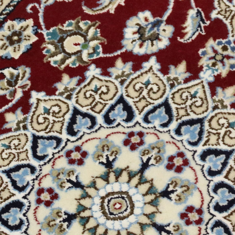 Alfombra de pasillo Alfombra Persa - Nain - Real - 197 x 62 cm - rojo