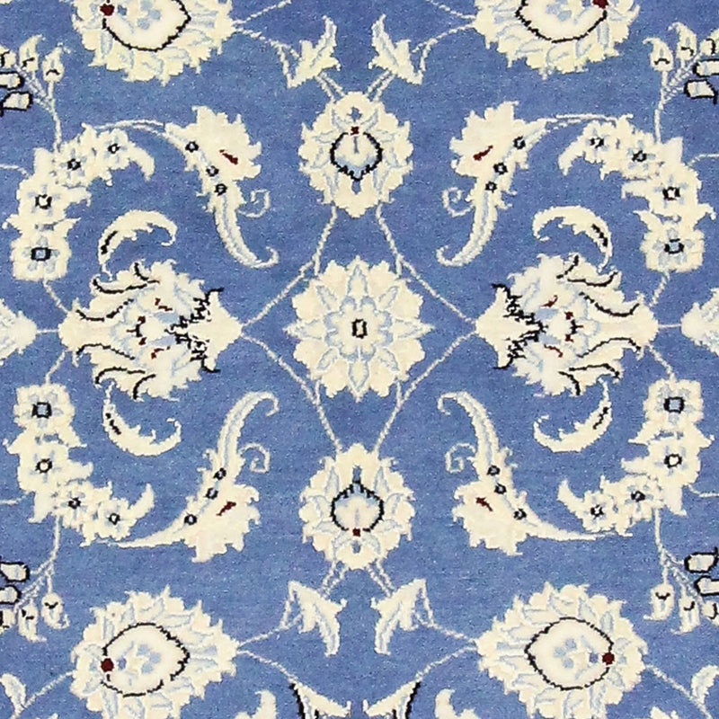 Alfombra de pasillo Alfombra Persa - Nain - Real - 207 x 69 cm - azul
