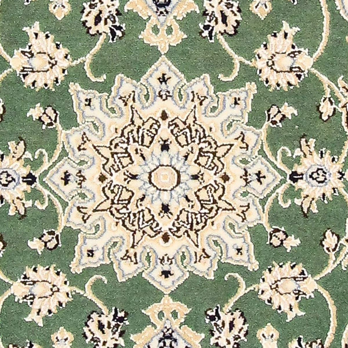 Alfombra Persa - Nain - Real - 98 x 64 cm - verde