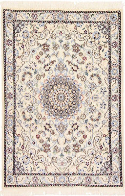 Alfombra Persa - Nain - Real - 90 x 60 cm - beige