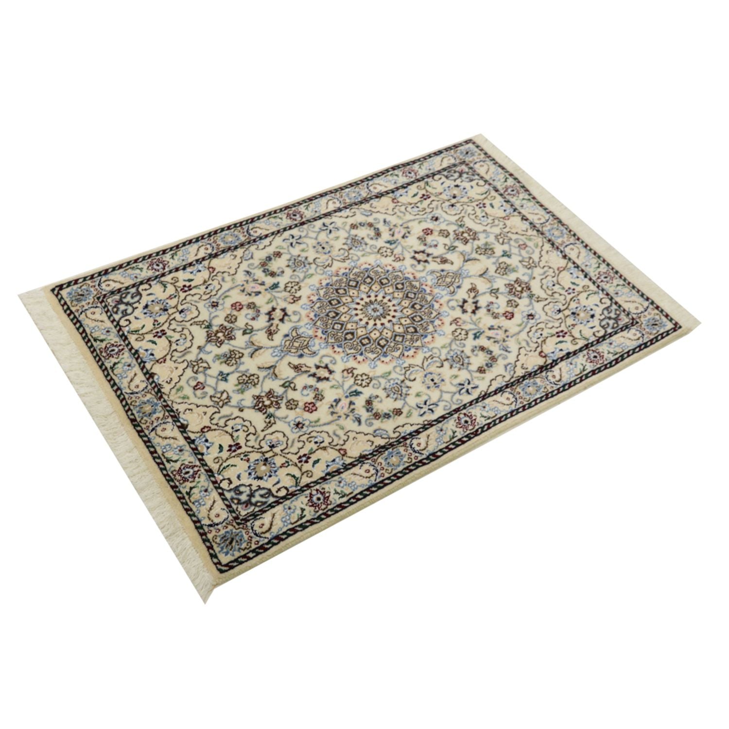 Alfombra Persa - Nain - Real - 90 x 60 cm - beige