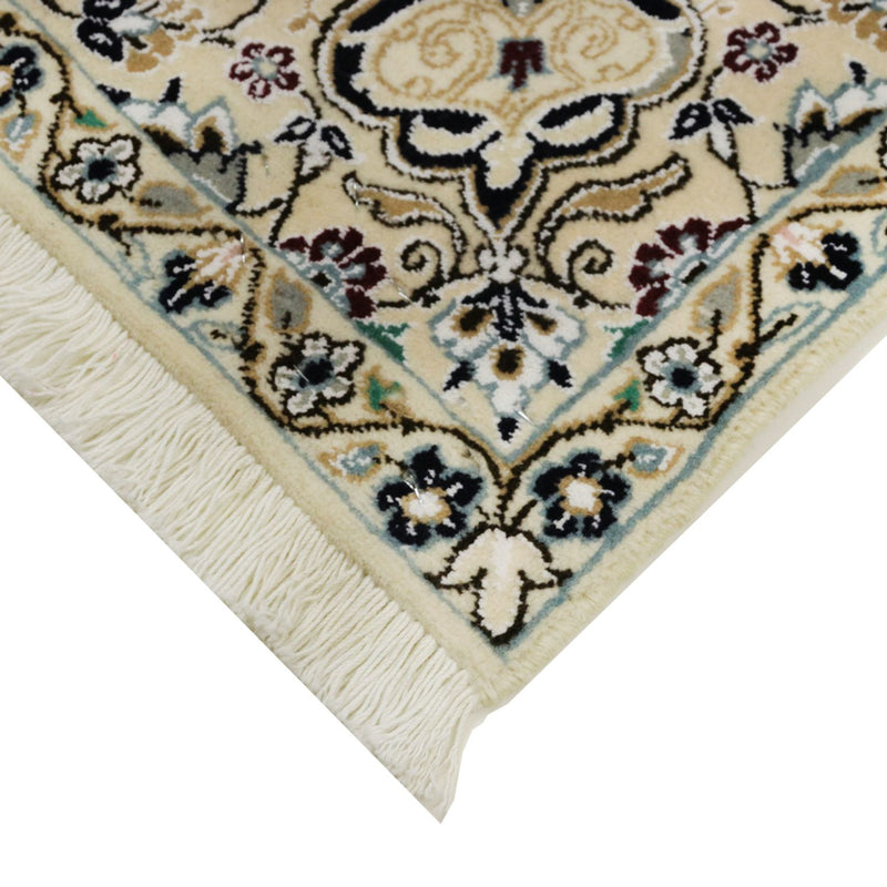 Alfombra Persa - Nain - Real - 90 x 60 cm - azul oscuro