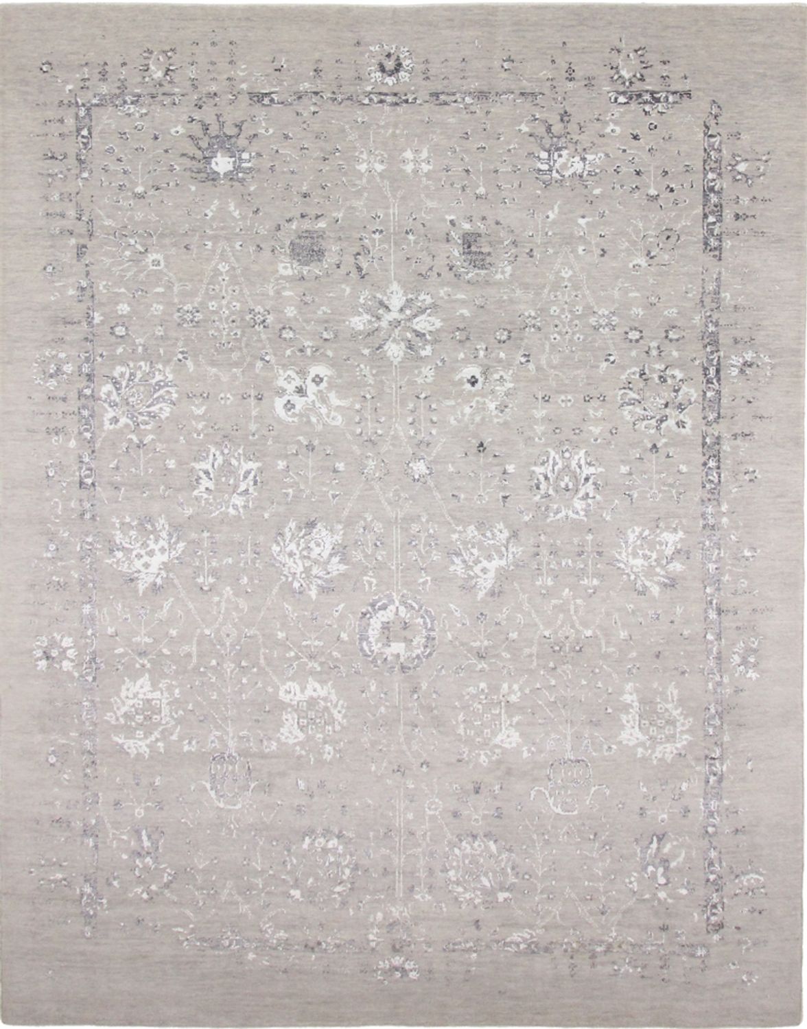 Alfombra de diseño - 305 x 244 cm - plata