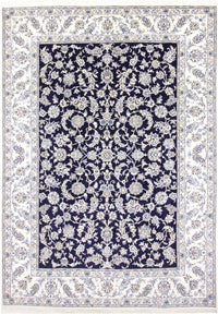 Alfombra persa - Nain - 338 x 240 cm - azul oscuro