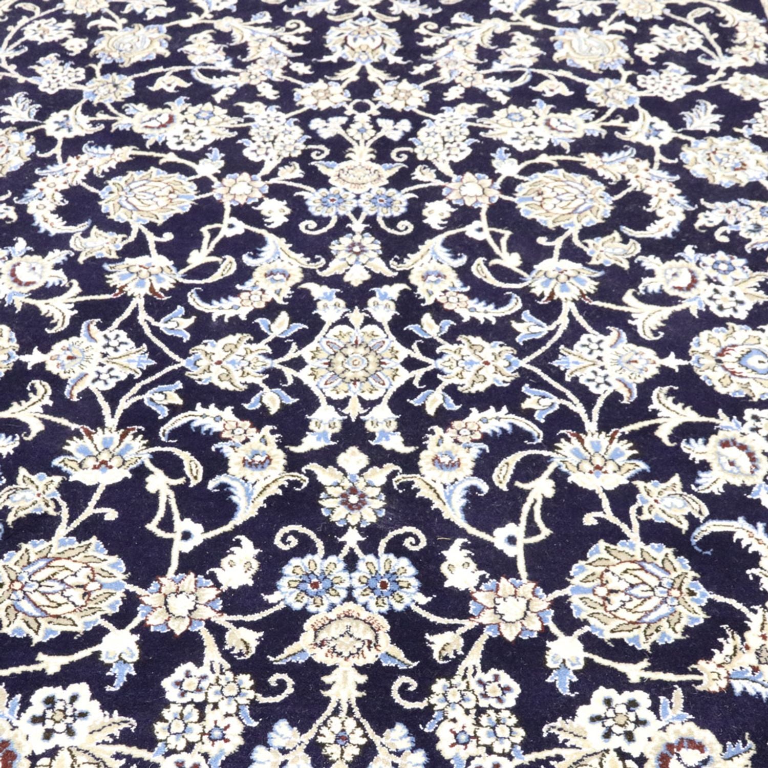 Alfombra persa - Nain - 338 x 240 cm - azul oscuro