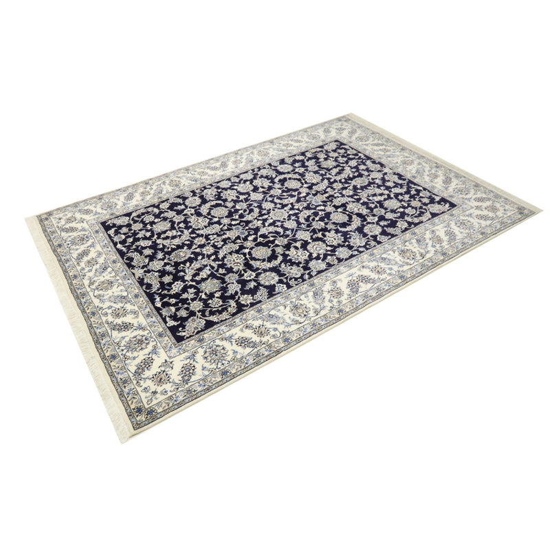 Alfombra persa - Nain - 338 x 240 cm - azul oscuro