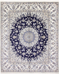 Alfombra persa - Nain - 297 x 240 cm - azul oscuro