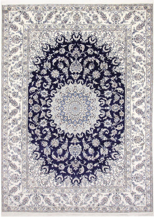 Alfombra persa - Nain - 344 x 246 cm - azul oscuro