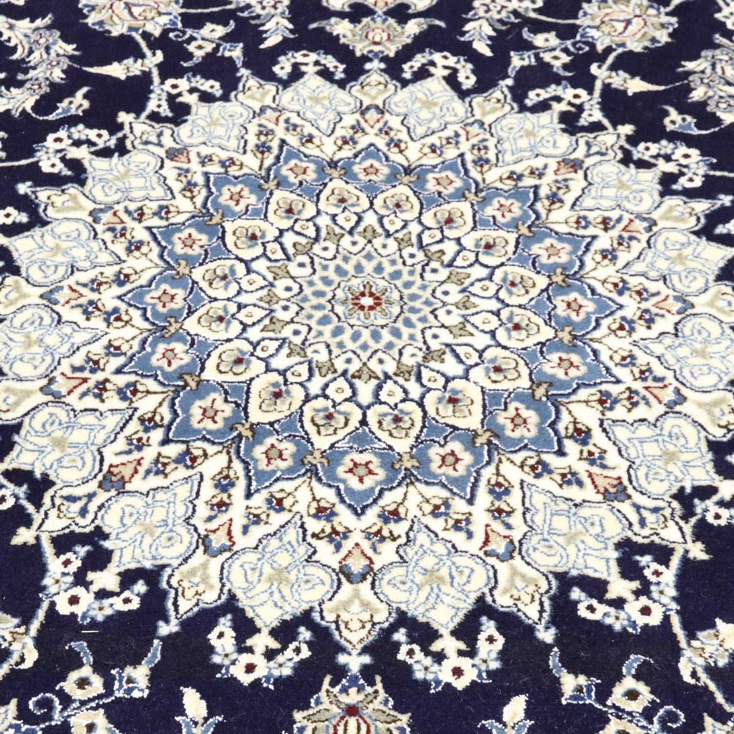 Alfombra persa - Nain - 344 x 246 cm - azul oscuro