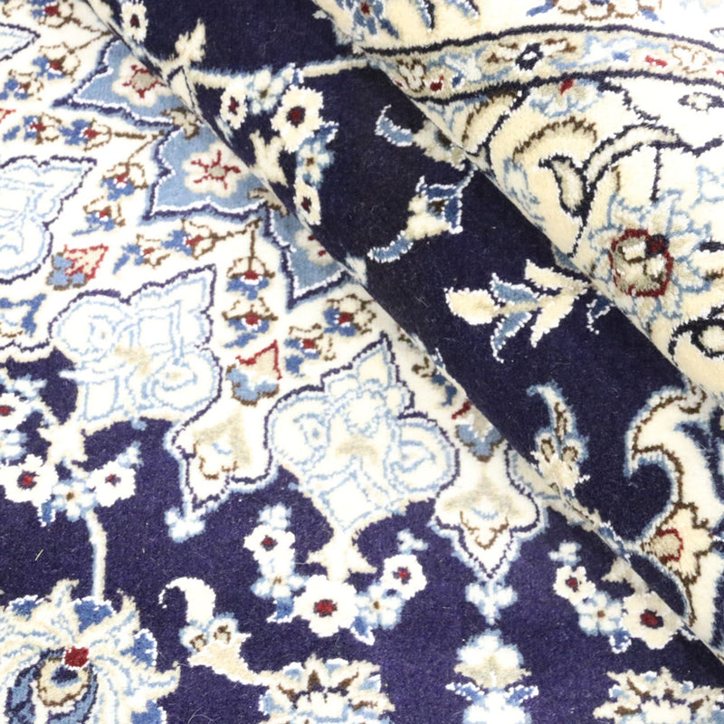 Alfombra persa - Nain - 344 x 246 cm - azul oscuro