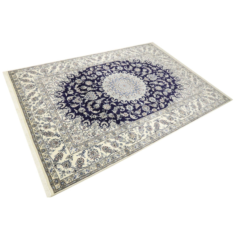 Alfombra persa - Nain - 344 x 246 cm - azul oscuro