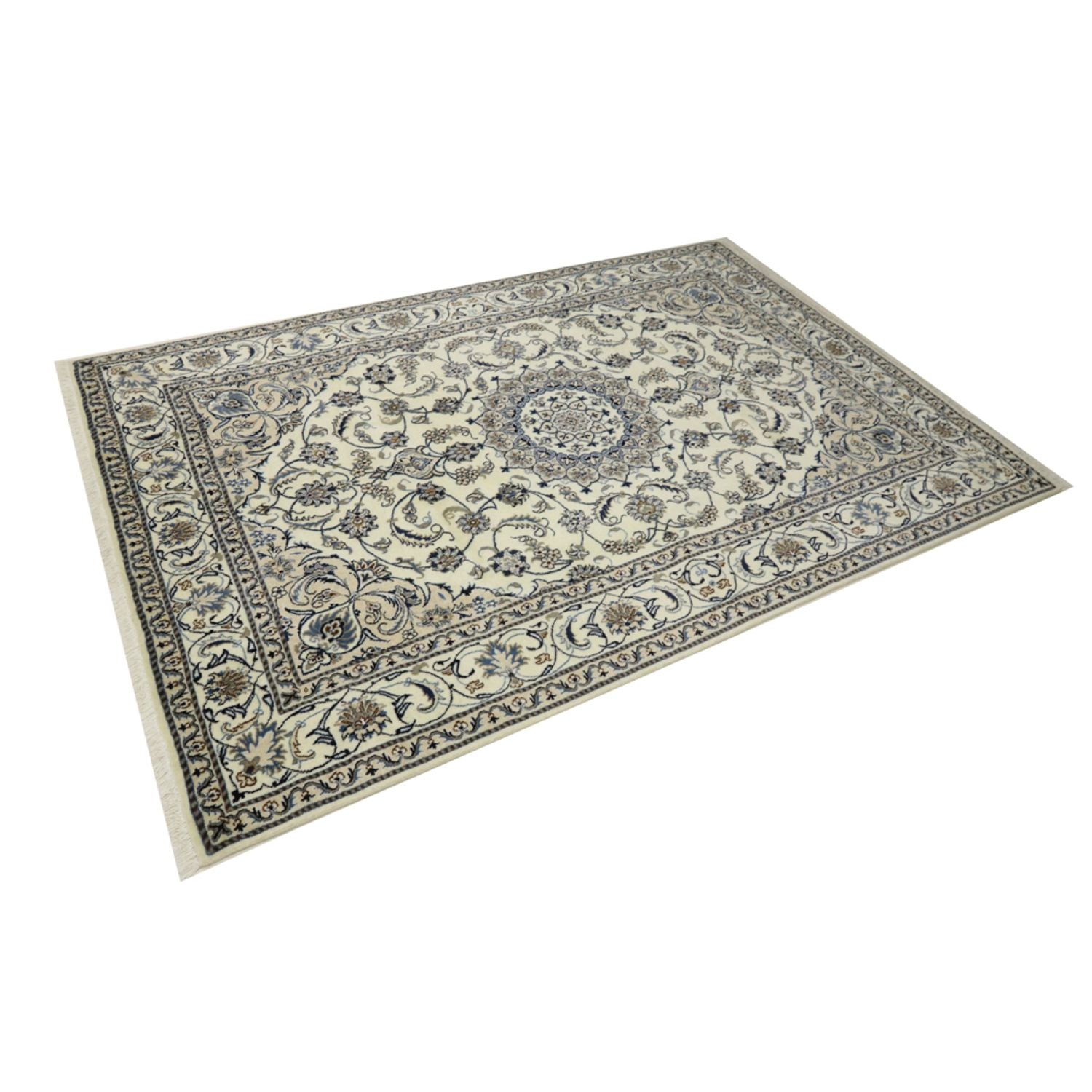 Alfombra persa - Nain - 286 x 193 cm - crema