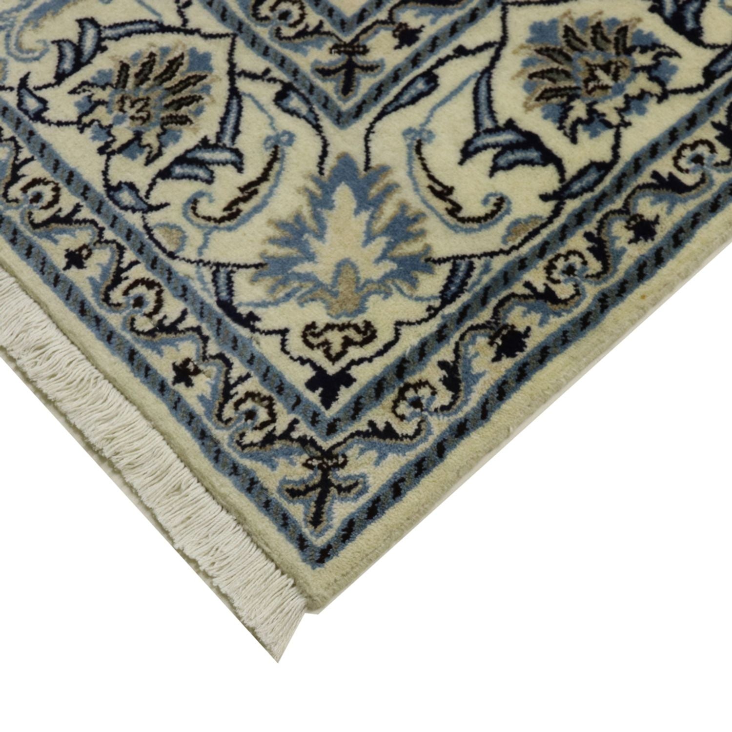 Alfombra persa - Nain - 294 x 194 cm - azul oscuro