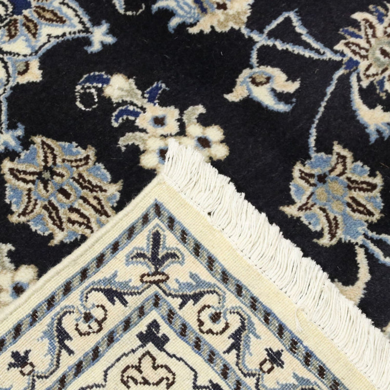 Alfombra persa - Nain - 294 x 194 cm - azul oscuro