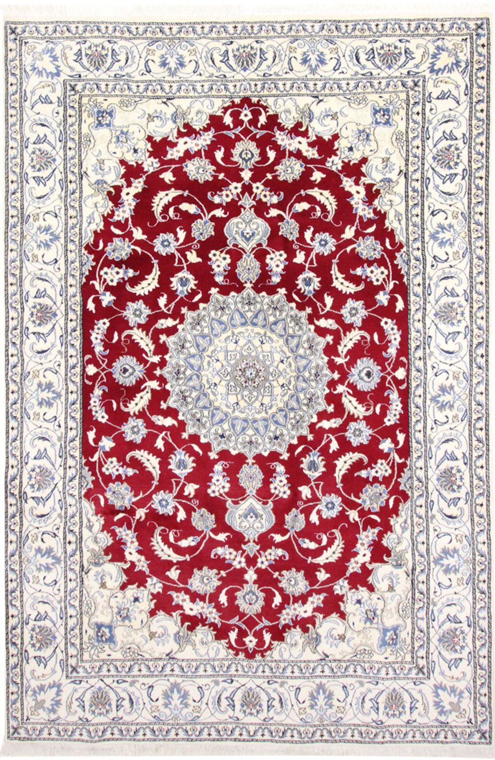 Alfombra persa - Nain - 292 x 194 cm - rojo