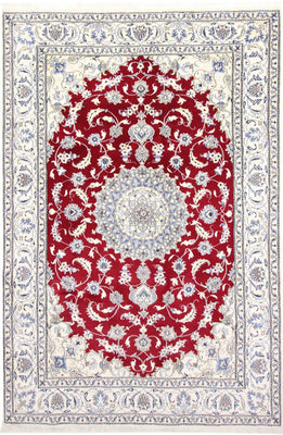 Alfombra persa - Nain - 292 x 194 cm - rojo