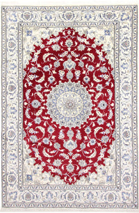 Alfombra persa - Nain - 292 x 194 cm - rojo