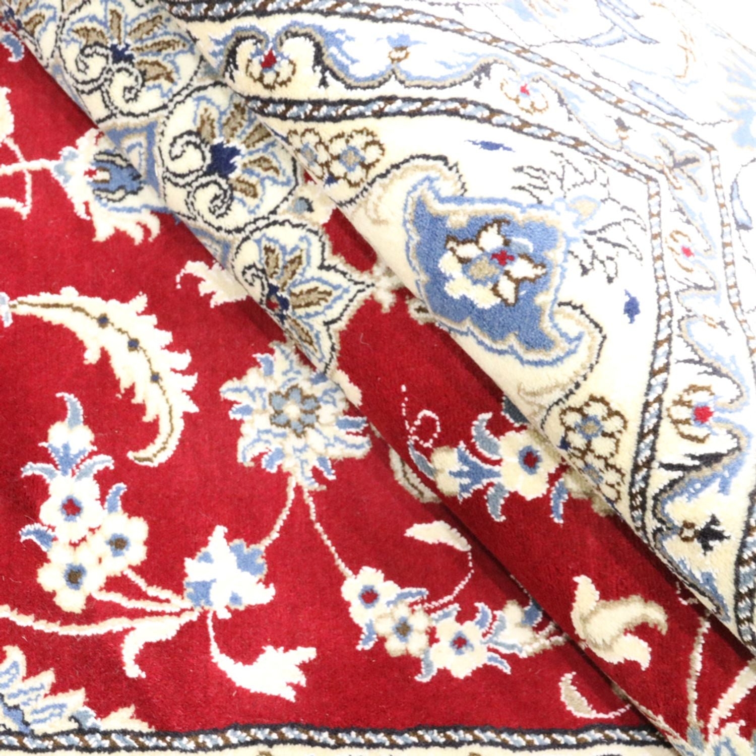 Alfombra persa - Nain - 292 x 194 cm - rojo