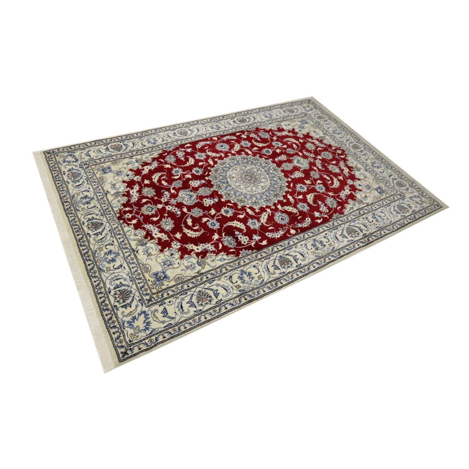 Alfombra persa - Nain - 292 x 194 cm - rojo