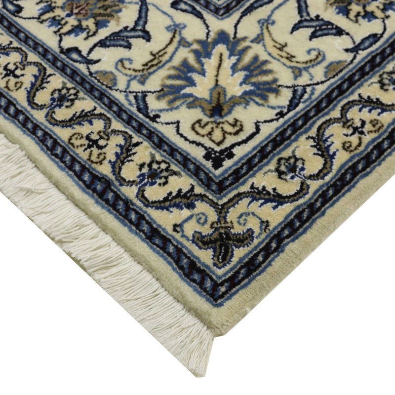 Alfombra persa - Nain - 250 x 197 cm - azul oscuro