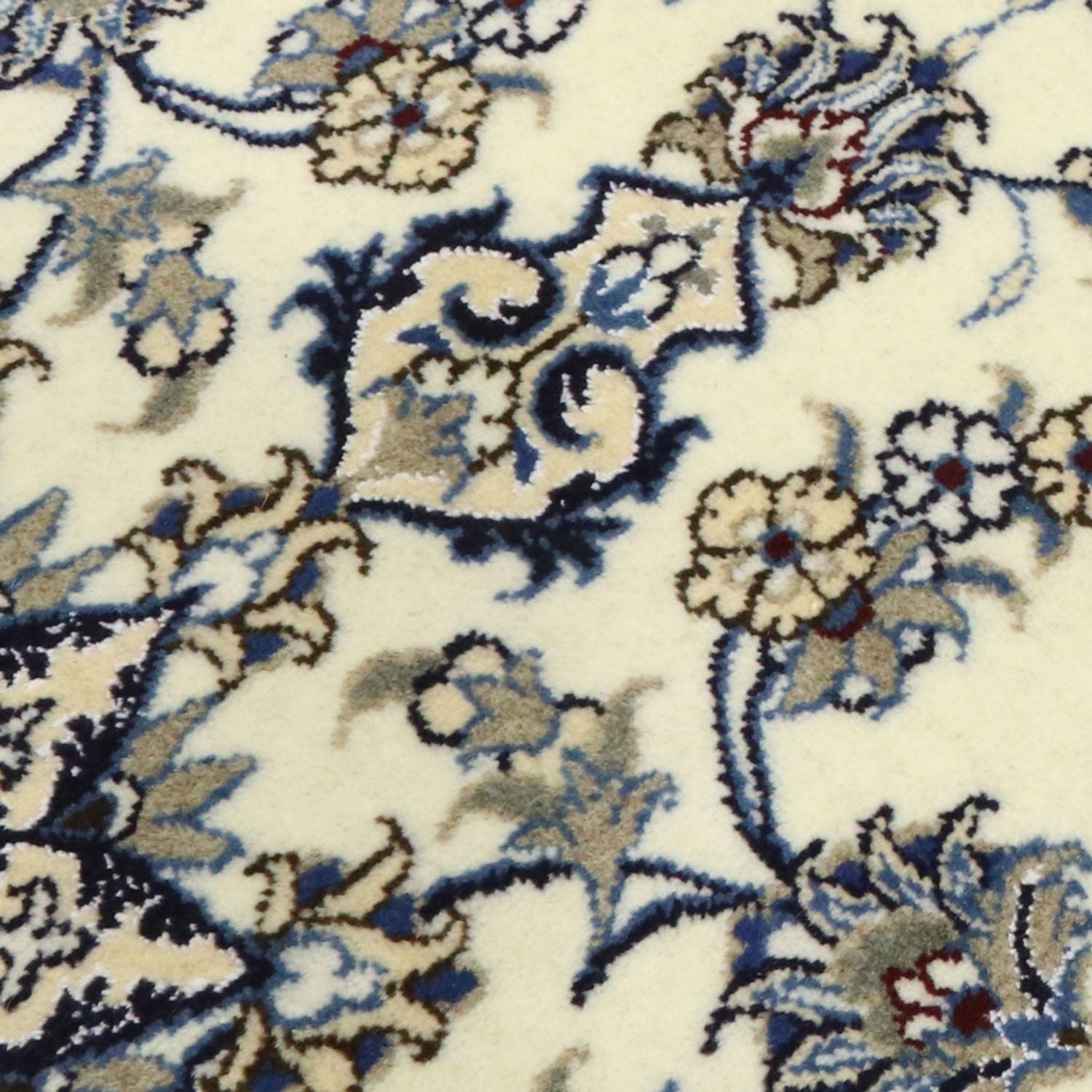 Alfombra de pasillo Alfombra persa - Nain - 386 x 82 cm - crema