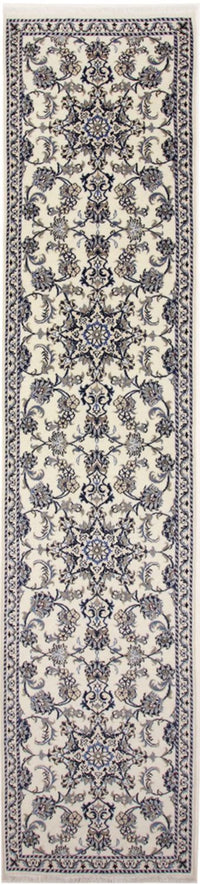 Alfombra de pasillo Alfombra persa - Nain - 390 x 81 cm - crema