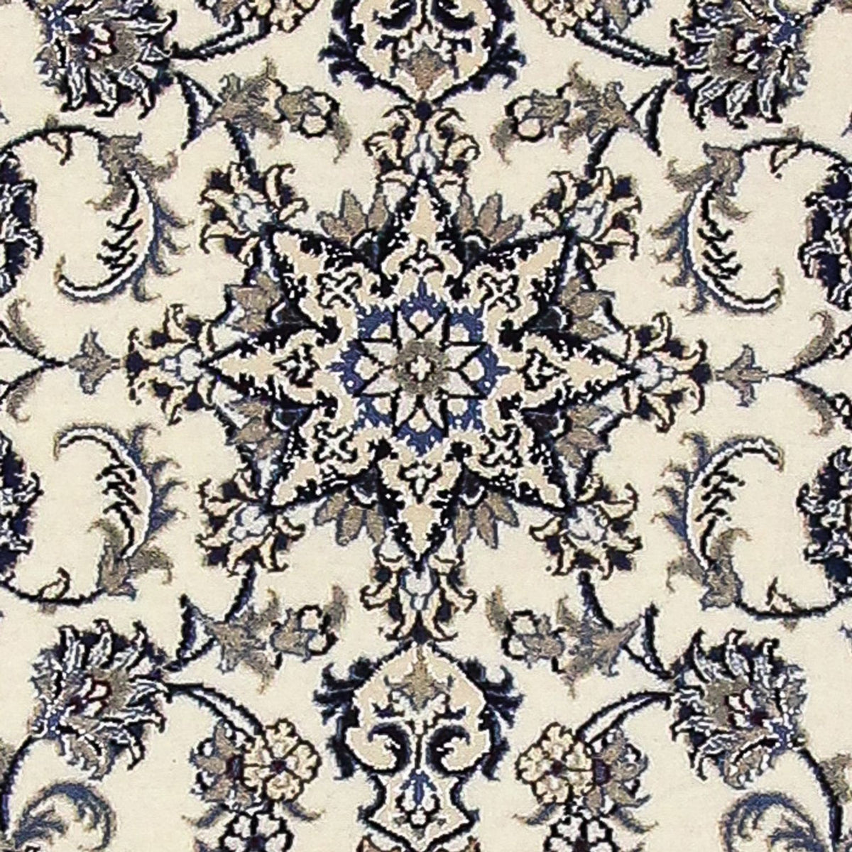 Alfombra de pasillo Alfombra persa - Nain - 390 x 81 cm - crema
