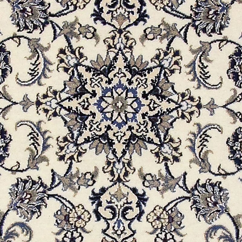 Alfombra de pasillo Alfombra persa - Nain - 390 x 81 cm - crema