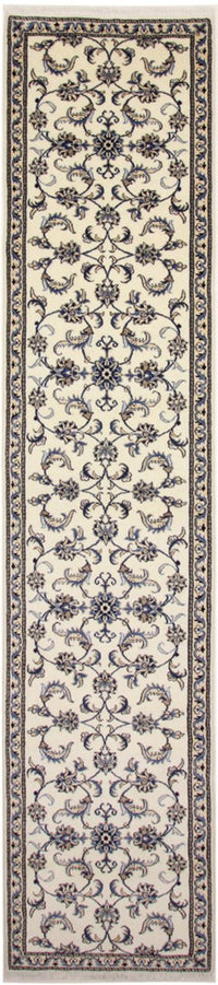 Alfombra de pasillo Alfombra persa - Nain - 378 x 80 cm - crema