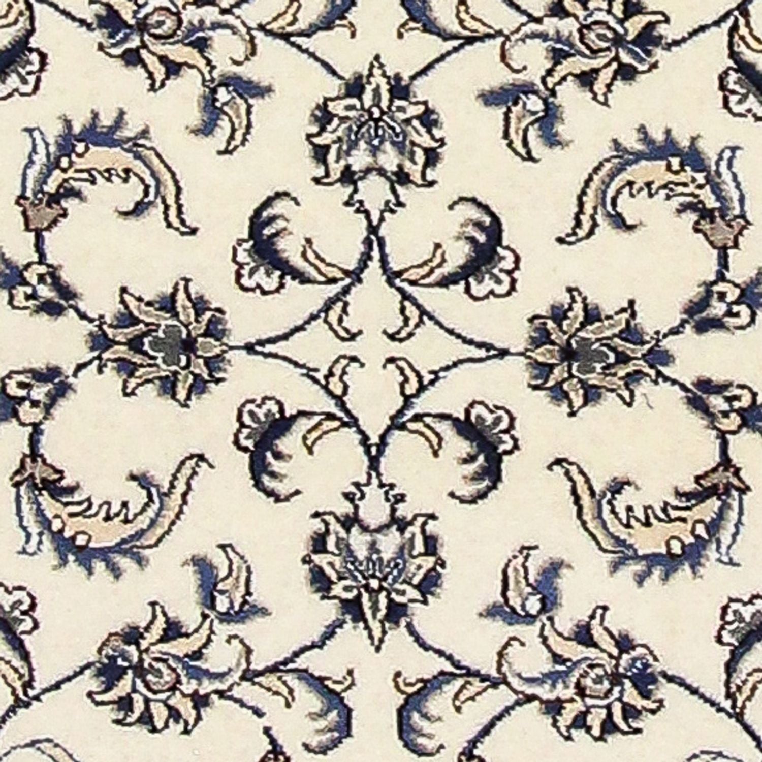 Alfombra de pasillo Alfombra persa - Nain - 378 x 80 cm - crema