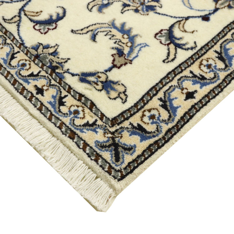 Alfombra de pasillo Alfombra persa - Nain - 378 x 80 cm - crema